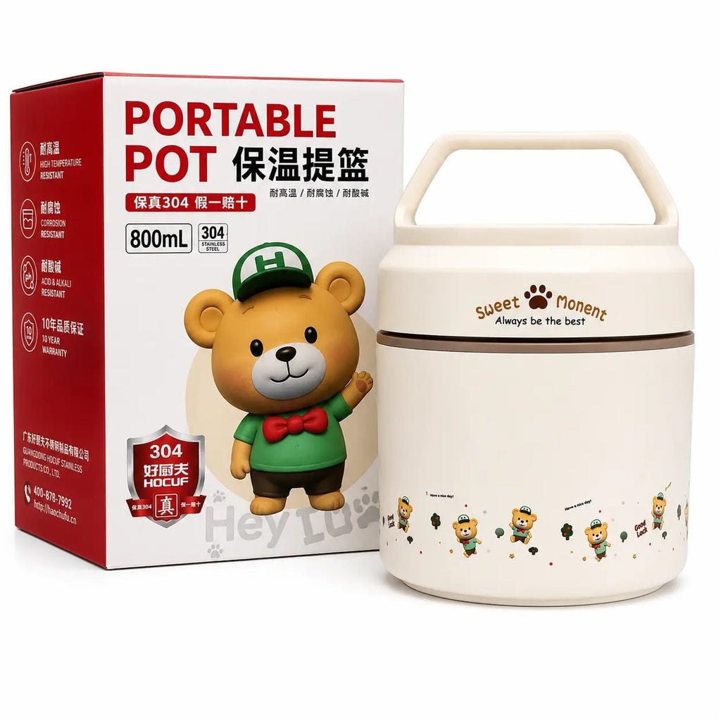 HOCUF 800mL Portable Food Pot